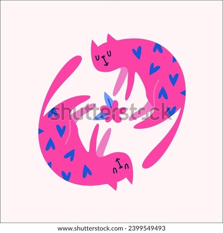 Adorable Cat Clipart for Decoration, Cards, and Printing