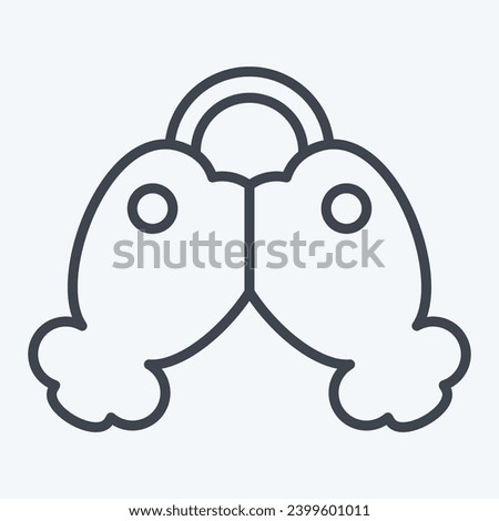 Icon Ornament. related to Chinese New Year symbol. line style. simple design editable. simple illustration