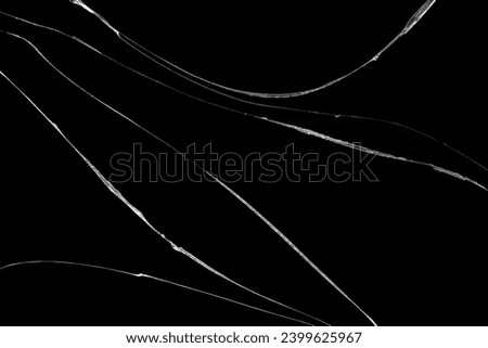 Close-up wrinkles and cracks on LCD screen glass display from smartphone, tablet or monitor other from smash and fall bumps with detail pattern background