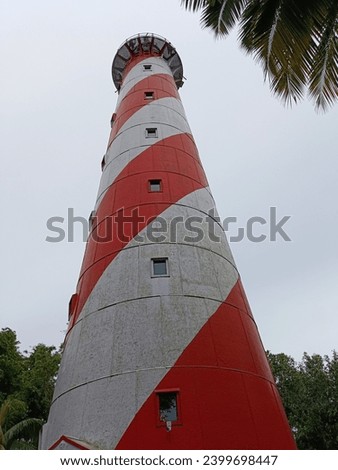 Light House( Functional)of North Bay Island of Andaman and Nicobar Island, Republic of India. Royalty-Free Stock Photo #2399698447