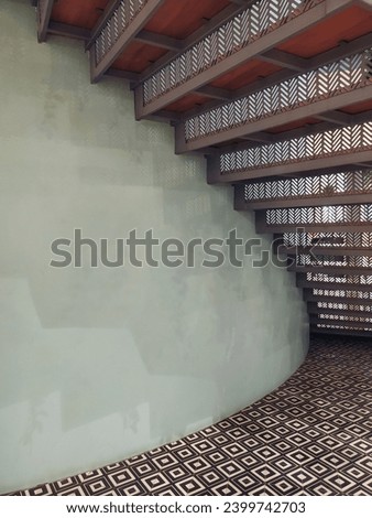 Beautiful indoor staircase interior design view