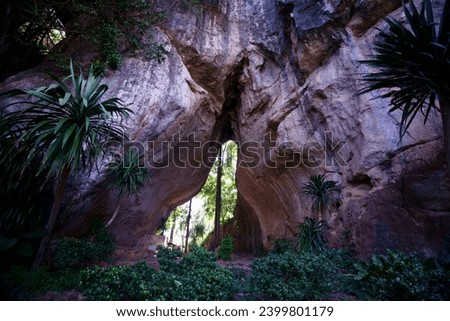 Suan Hin Pha Ngam or Khun Ming Garden in Thailand has gardens and rocks that look very strange and beautiful, Loei Province, Thailand. Royalty-Free Stock Photo #2399801179