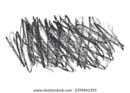 Black and gray pencil strokes isolated on a white background. Royalty-Free Stock Photo #2399841393