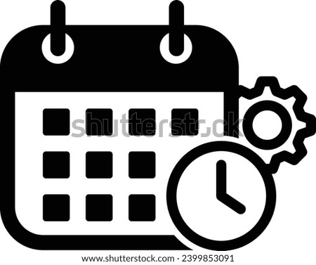 time icon smart vector Set a time symbol