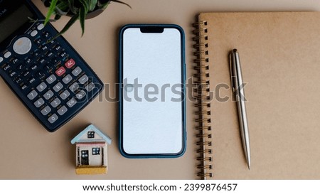 Smartphone mockup iPhone with white screen in a white background on high-quality studio shot

