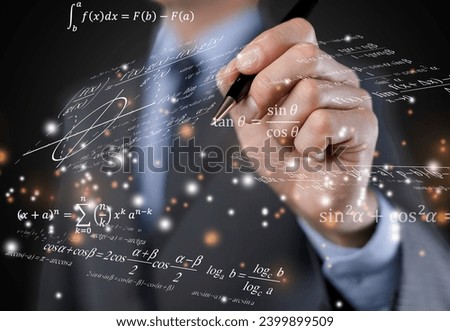 Teacher or students graphing showing calculus of mathematics. i Royalty-Free Stock Photo #2399899509