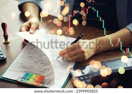 Start up learning for Document report business note in meeting room concept: Businessman manager hands writing for reading, signing in paperwork or documentation files at corporate on office