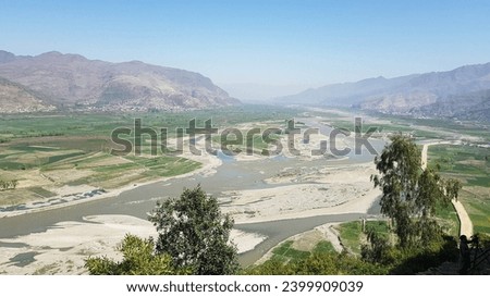 A Scenic view of River Swat, Barikot. 