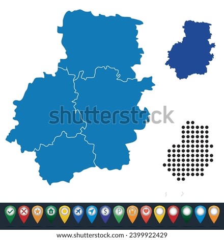 Set maps of Telšiai County
