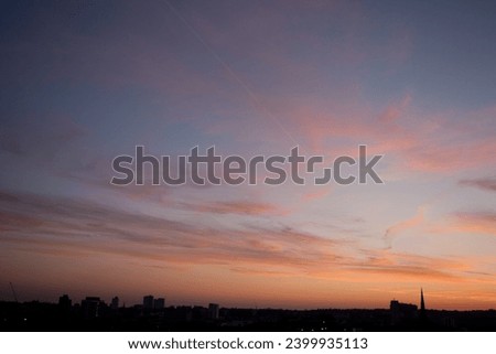Dusk Pink Sky picture sky background cloud nature photo sunset clear sky