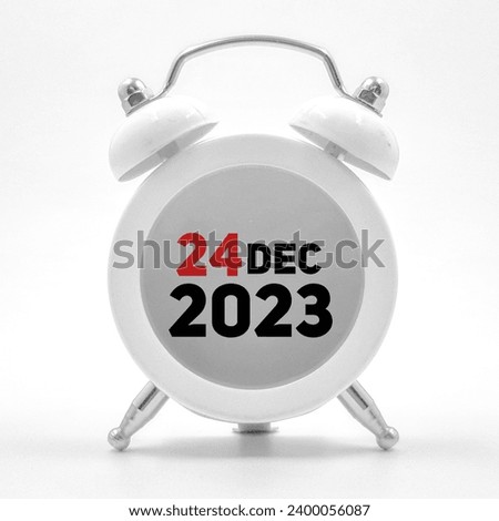 24 December 2023 calendar date concept  Royalty-Free Stock Photo #2400056087