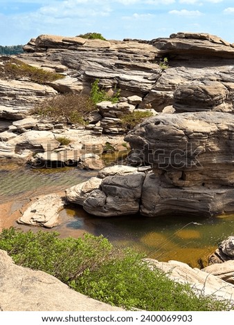 Hat Chom Dao canyon in Ubon, Thailand Royalty-Free Stock Photo #2400069903