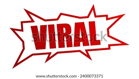 viral stamp sticker illustration background