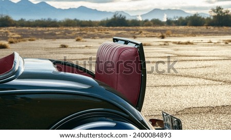 Rumble seat of a car open Royalty-Free Stock Photo #2400084893