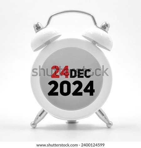 24 December 2024 calendar date concept  Royalty-Free Stock Photo #2400124599