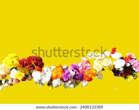 Natural and floral backgrounds for messages and advertisements, bouquets, bushes, floral decorations.