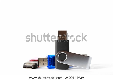 USB adaptor on display technology at its best with no people stop image stock photo 