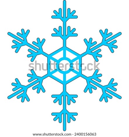 vector blue snowflake element blue