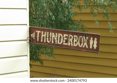 Restroom sign at a country cafe in Far North Queensland, Australia