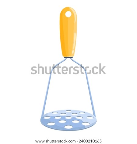 Potato masher icon. Cartoon of potato masher icon for web design isolated on white background