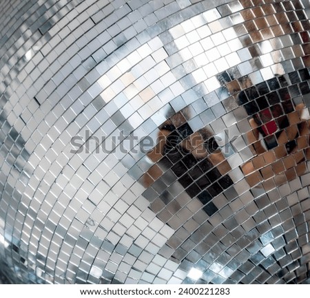 abstract disco background without people pattern close up Royalty-Free Stock Photo #2400221283