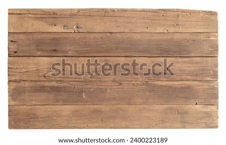 old wood background texture, isolated wooden signage on white