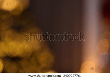 Blurred view of beautiful Christmas lights. Bokeh effect