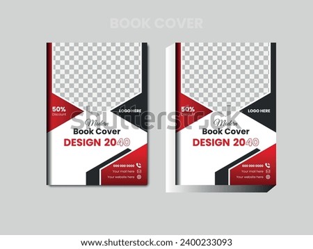 abstract elegant book cover template. Commercial Aminul report template. Modern commercial Aminul report template.