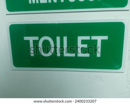 Toilet sign on sea vessels