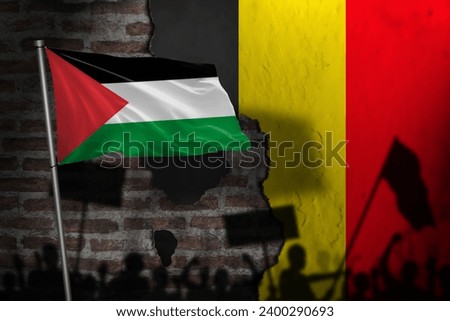 Demonstration of Palestinian Supporters in belgium.