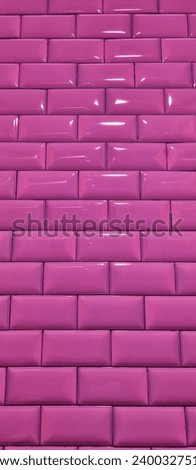 Violet Lollipop pastel color rectangular ceramic tile as indoor wall decoration