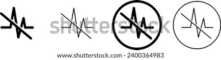 ANC system icon, Noise Reduction, vector illustration Royalty-Free Stock Photo #2400364983