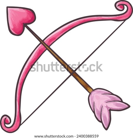 Draw collection stickers cute Love Arrow for valentine. valentine cutte sticker for tshirt emote. alentine clip art	
