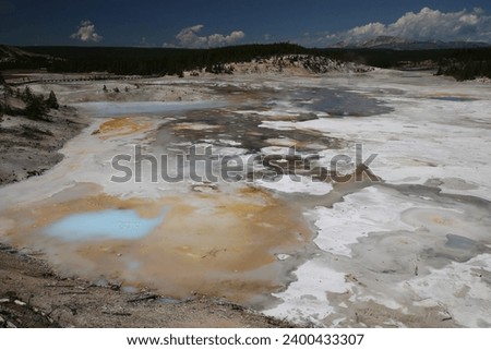 Hot pool in Yellowstone National Park