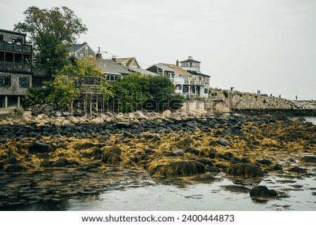 Rockport, Massachusetts, USA - August 2022. small fishing village on Cape Ann, New England. High quality photo