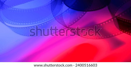 beautiful color background with film strip