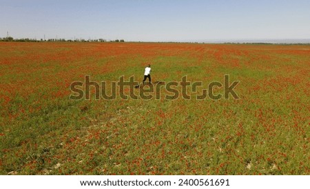 Beautiful fields near Bishkek Kyrgyzstan