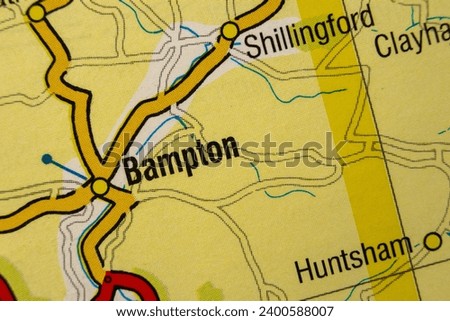 Bampton, Devon, England, United Kingdom atlas local map town and district plan name