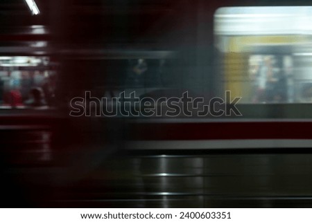 abstract photo - slow shutter speed, fast moving train - forms shadows