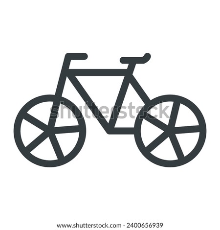 Bicycle icon vector on trendy design