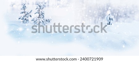 Landscapes. Frozen winter forest with snow covered trees. outdoor