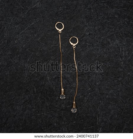 White Background Creative Photograph with Earrings and Necklace Sets