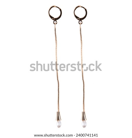 White Background Creative Photograph with Earrings and Necklace Sets
