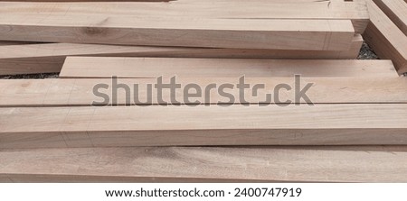 Shorea robusta (sal) is a naturally durable wood that is resistant to termites and wood-destroying fungi for many years.  Royalty-Free Stock Photo #2400747919