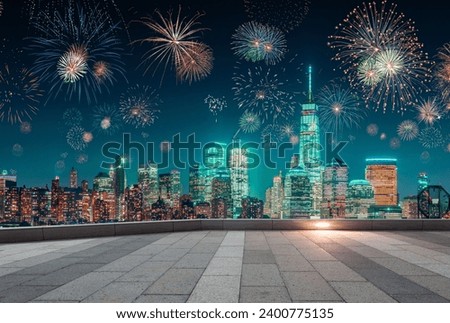 city firework road street landscape Royalty-Free Stock Photo #2400775135