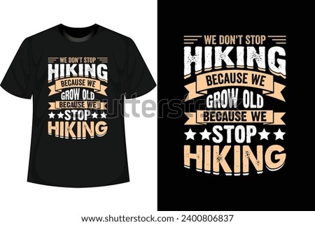 Hiking T-shirt Design vintage retro