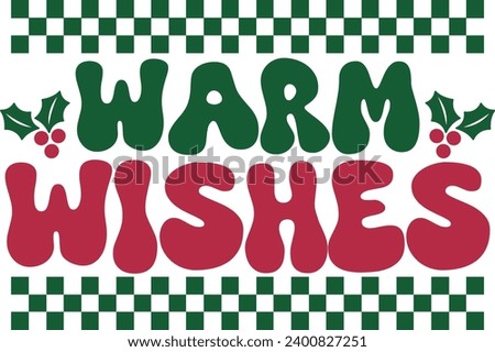 Christmas clip art design for T-shirts and apparel, holiday art on plain white background for shirt, hoodie, sweatshirt, card, tag, mug, icon, logo or badge, warm wishes