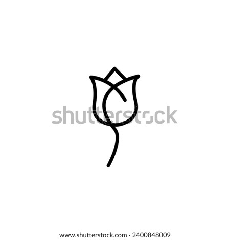 Icon flower. Editable vector pictograms isolated on a white background. Trendy outline symbols for mobile apps and website design. Premium pack
