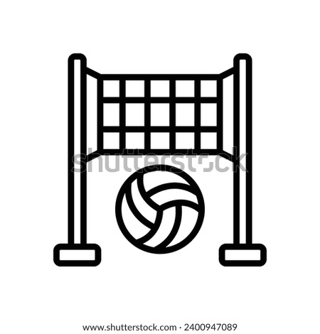 volleyball icon. vector line icon for your website, mobile, presentation, and logo design.