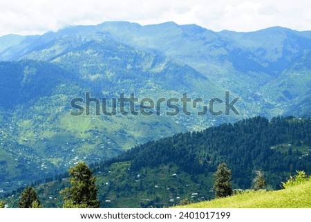 Landscape photograph of mountains in Toli Peer, Azad Kashmir, Pakistan Royalty-Free Stock Photo #2401017199